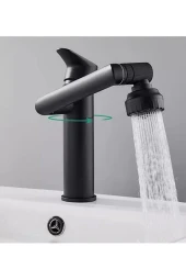 AKROBAT LAVABO BATARYA SİYAH BASİN MİXER - 1