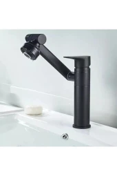 AKROBAT LAVABO BATARYA SİYAH BASİN MİXER - 2