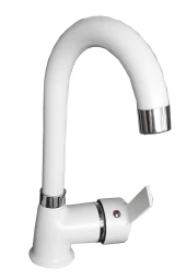 ŞAHİNLER MİX KUĞU LAVABO BATARYASI AÇ-KAPA BEYAZ - 1