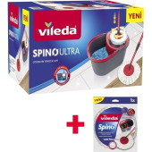 Vileda Spino Ultra Otomatik Temizlik Seti + Yedek Paspas - 1
