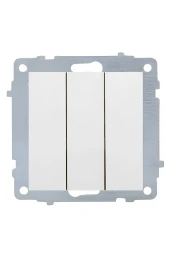 OVİVO BEYAZ ÜÇLÜ ANAHTAR M+K - 1