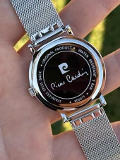 Pierre Cardin Çelik Kordon 30 Mt Suya Dayanıklı Özel Seri Hasır Kordon Erkek Kol Saati PCE800011F104 thumbnail 6