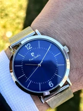 Pierre Cardin Çelik Kordon 30 Mt Suya Dayanıklı Özel Seri Hasır Kordon Erkek Kol Saati PCE800011F104 thumbnail 2