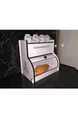 adımshops Ekmeklik New Bread Box,havlu Peçetelik(saklama Gözlü, Baharatlık Rafı, Dekoratif Demonte thumbnail 3