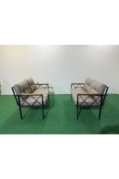 adımshops 2+2Balkon-bahçe-kafe-çay Seti-koltuk Takımı-oturma Grubu-ofis Koltuğu 2+2 - 1