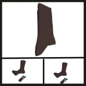 Uyguna-Yakala Kahve 16408-r2 Şeker (diyabetik) Sıkmayan Pamuk Erkek Çorabı-RAP.225 - 1