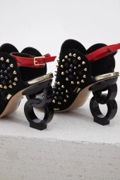 Duygushoesbag Hakiki Deri Zımbalı Özel Tasarım Ayakkabı - 8