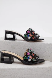 Duygushoesbag Kadın Hakiki DERİ Özel TASARIM Terlik - 4