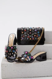 Duygushoesbag Kadın Hakiki DERİ Özel TASARIM Terlik - 6