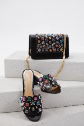 Duygushoesbag Kadın Hakiki DERİ Özel TASARIM Terlik - 7