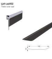Contacall Dorse Kayar Çatı Lastiği Yağmur Lastiği 11 cm Genişlik 14 Metre Uzunluk Siyah - 2