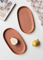 The Mia Noon Oval Servis 2li Somon 29 cm thumbnail 4