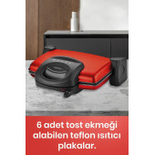 GOLDMASTER Yakamoz Elektrikli Mutfak Çeyiz Seti 3 Lü Evlilik Paketi Kırmızı - 5