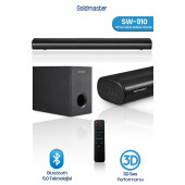 GOLDMASTER Sw-910 Kablolu Soundbar Woofer Bluetooth Hdmı Ses Sistemi - 1
