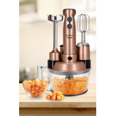 GOLDMASTER Robotix 1000 Watt 5 In 1 Mutfak Robotu Multi Blender Seti Gold - 2