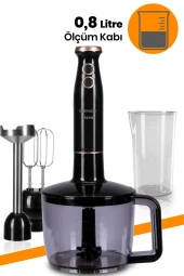 GOLDMASTER Nutrimax 1.5 Litre Geniş Hazneli 1500 Watt Paslanmaz Çelik Ölçüm Kaplı 3in1 Multi Blender Set - 1