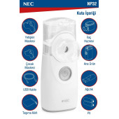 Nec Taşınabilir Mini Mesh Nebulizatör Şarjlı Sessiz Hafif Hava Makinesi - 4