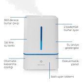 medisana 3.6 Litre Otomatik Kapanma Buhar Makinesi Hava Nemlendirme Cihazı - 2