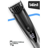 GOLDMASTER Matrix Led Ekranlı Kablolu Kablosuz Islak Kuru Ipx7 14 In 1 Full Standlı Erkek Bakım Seti - 2