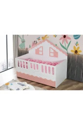 Güven Mobilya Montessöri 90-190 Yavru Yataklı Beyaz / Pembe - 2