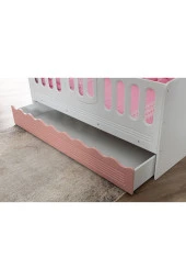 Güven Mobilya Montessöri 90-190 Yavru Yataklı Beyaz / Pembe - 3