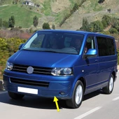 VW Transporter T6 2010-2015 Ön Tampon Sol Sis Farı Kapağı 7E5807489A thumbnail 1