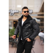 KÜRK LAMİNELİ KRUVAZE DERİ MONT - 2