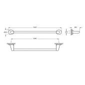 Vitra Marin Krom Uzun Havluluk A44944 - 4