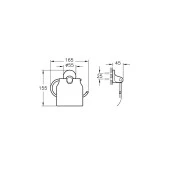 Vitra Marin Krom Kapaklı Tuvalet Kağıtlığı A44945 thumbnail 3