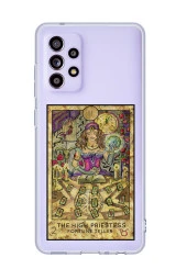 Galaxy A13 Uyumlu The High Priestess Desenli Premium Şeffaf Silikonlu Telefon Kılıfı - 1