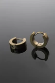 316L Çelik Gold Renk Halka Model Çift Küpe - TJ-EKP252 - 1