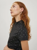 JJXX Bayan Boyunlu Siyah Renk Parti Elbisesi 12246645 thumbnail 4