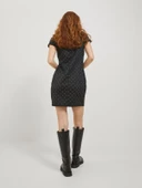 JJXX Bayan Boyunlu Siyah Renk Parti Elbisesi 12246645 thumbnail 2