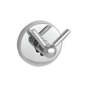 Vidalı Banyo Lavabo Wc Askısı Çatal 2'li Askılık Krom Renk Metal Sağlam Aparat Bornoz Havlu Asma Askı thumbnail 3