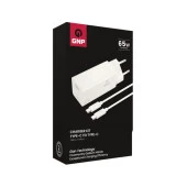 Gnp 65w  Gan Type-c To Type -C Seyahat Şarj Aleti Beyaz - 3