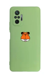 Xiaomi Redmi Note 10 Pro Uyumlu Garfield Desenli Premium Silikonlu Lansman Telefon Kılıfı - 1