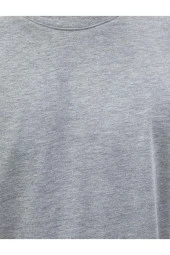 Basic Oversize Tişört Bisiklet Yaka Kısa Kollu - 5