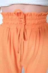 Beli Lastikli Pantolon Oranj - 4