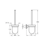 Vitra Marin Krom Duvardan Tuvalet Fırçalığı A44948 - 4