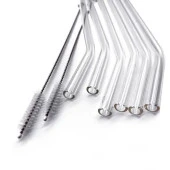 6'lı Şeffaf Cam Pipet, Termosilikat,  Hijyenik, Sağlıklı Cam Pipet - 3
