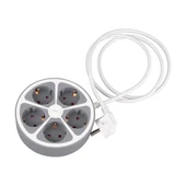 VEA VE-G605Y 5'li Grup Kablolu 1.5 Metre Anahtarlı Golyat Fiş 3680 Watt 16 Amper Priz Çocuk Korumalı - 6
