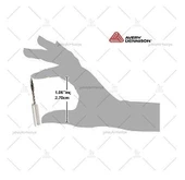 Plastik Beyaz Dipli Kesici Bıçaklı FİNE Kılçık Iğnesi (1 Kutu Içinde 5 Adet Iğne)-(MADE İN SWİTZERLAND) thumbnail 2