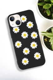 iPhone 15 Uyumlu Bahar Papatyalarır Desenli Premium Silikonlu Lansman Telefon Kılıfı - 2