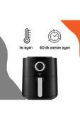 Arzum Ar2062-b Airtasty Yağsız Fitöz Airfryer, 4 Litre Kapasite, Gümüş - 4