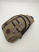 Orta Boy Sade Model Erkek El ve Göğüs Çantası Haki Renk thumbnail 1