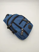 Küçük Boy Sade Model Erkek El ve Göğüs Çantası Mavi Renk thumbnail 1