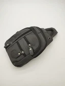 Küçük Boy Sade Model Erkek El ve Göğüs Çantası Siyah Renk thumbnail 8