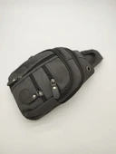 Küçük Boy Sade Model Erkek El ve Göğüs Çantası Siyah Renk thumbnail 11