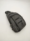 Küçük Boy Sade Model Erkek El ve Göğüs Çantası Siyah Renk thumbnail 1