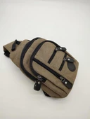 Küçük Boy Sade Model Erkek El ve Göğüs Çantası Haki Renk thumbnail 6